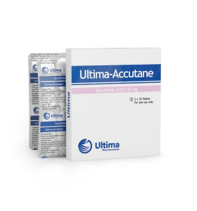 Ultima-Accutane 20mg 50 Tabs Ultima Pharma INT - UPACI - Ultima Pharma INT