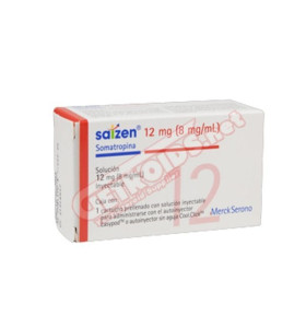 Somatropin 12 mg 1.5 ml Saizen Merck - SOMMERNO - MERCK SHARP & DOHME