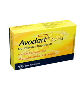 Avodart (Dutasteride) 30 Caps 0.5 mg Glaxosmithkline EXP - AVOEX - Glaxosmithkline