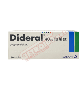 Dideral Propranolol 40 mg 50 Tablets Sanofi - DIDE - Sanofi Aventis