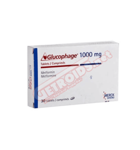 Glucophage 1000 mg 100 Tablets Merck - GLU1000 - MERCK SHARP & DOHME