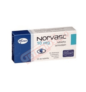 Norvasc 10 mg 30 Tablets Pfizer - N13 - Pfizer