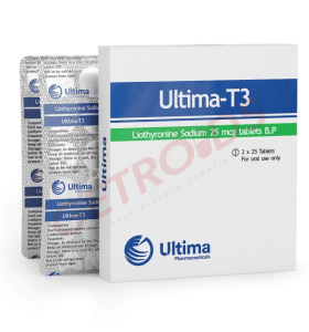 Ultima-T3 25 mcg 50 Tablets Ultima Pharma INT - T3UPI - Ultima Pharma INT