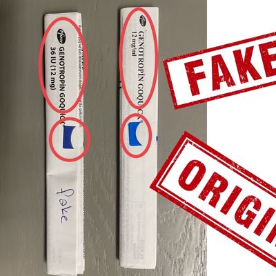 Fake vs real genotropin